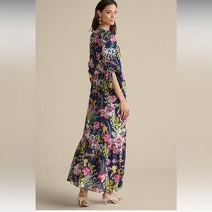 Soft Surroundings Dress Floral Maxi Size S